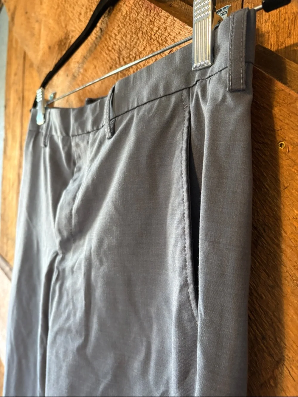 J. Crew Thompson Slate Blue Men Tapered Dress Pants 29x32 Slim Flat‎ Front